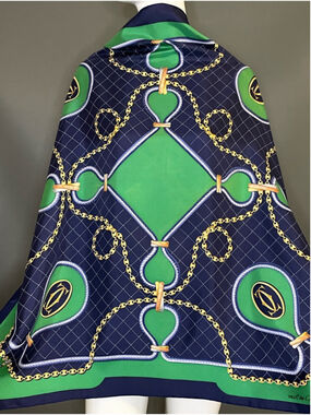 Gorg Cartier Silk Scarf 34 In Good Condition